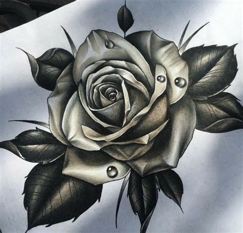 33 Rose zeichnung tattoo